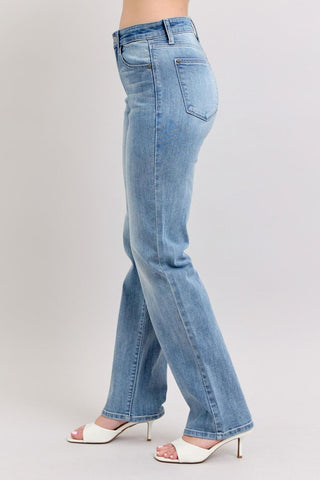 Judy Blue High Waist Light 90’s Straight Denim Jeans 82397