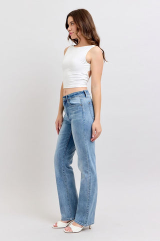 Judy Blue High Waist Light 90’s Straight Denim Jeans 82397