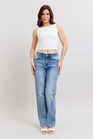 Judy Blue High Waist Light 90’s Straight Denim Jeans 82397