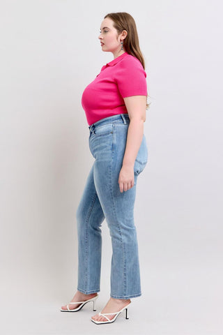 Judy Blue High Waist Light 90’s Straight Denim Jeans 82397