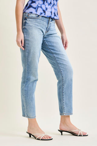 Judy Blue Mid Rise Vintage Wash Cell Phone Pocket Slim Denim Jeans 82626