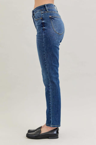 Judy Blue High Waist Shield Back Pocket Slim Denim Jeans 82549