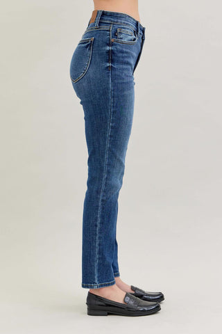 Judy Blue High Waist Shield Back Pocket Slim Denim Jeans 82549