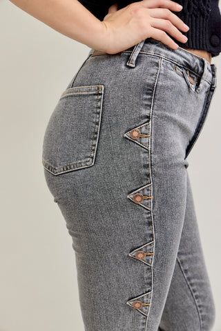 Judy Blue High Waist Western Side Seam & Coin Pocket Bootcut Denim Jeans 881042