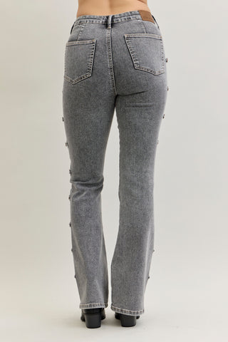 Judy Blue High Waist Western Side Seam & Coin Pocket Bootcut Denim Jeans 881042