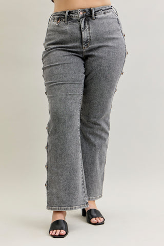 Judy Blue High Waist Western Side Seam & Coin Pocket Bootcut Denim Jeans 881042