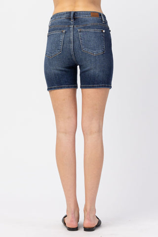 Judy Blue High Waist Mid Denim Short 15222