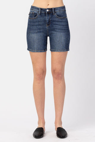 Judy Blue High Waist Mid Denim Short 15222