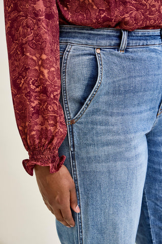 Judy Blue High Waist Retro Wide Leg Denim Jeans 82648