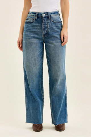 Judy Blue High Waist Rigid Magic Wilhelmina Baggy Denim Jeans 881133