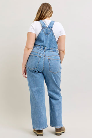 Judy Blue High Waist Rigid Magic Column Overall Denim Jeans 881111