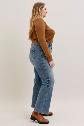 Judy Blue High Waist Tummy Control Straight Denim Jeans 881049
