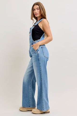 Judy Blue High Waist Rigid Magic Column Overall Denim Jeans 881111