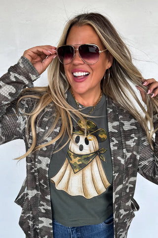 Blakeley Camo & Cheetah Print Lola Cardigan