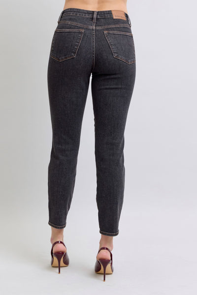 Judy Blue Mid Rise Tummy Control Slim Denim Jeans 88902-Jeans-Sunshine and Wine Boutique