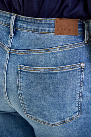 Judy Blue High Waist Column Straight Denim Jeans 82737