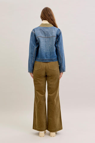 Judy Blue Rigid Barn Corduroy Denim Jacket 7886