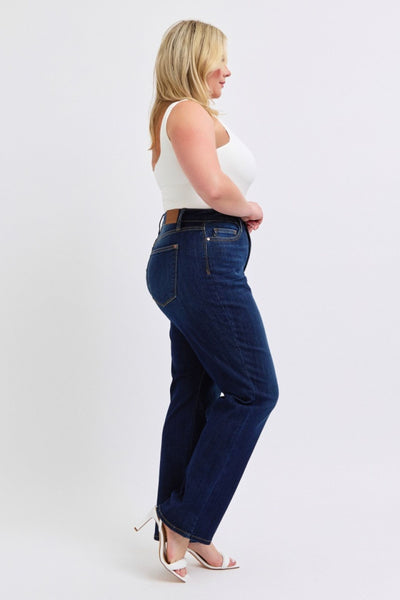 Judy Blue High Waist Straight Denim Jeans 82627-Jeans-Sunshine and Wine Boutique