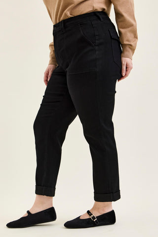 Judy Blue High Waist Black Aurora Weekender Denim Jeans 881217