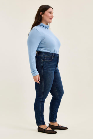 Judy Blue High Waist Tummy Control Sienna Bandana Skinny Denim Jeans 881156