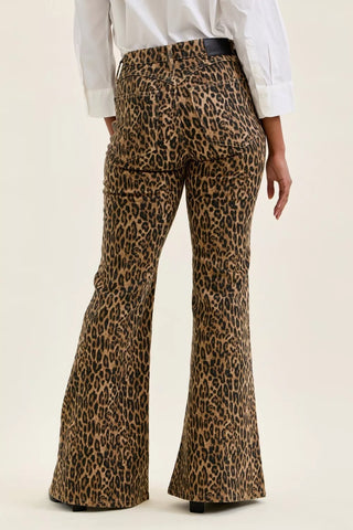 Judy Blue Mr Jaqueline Flare Print Leopard Jeans