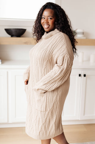 Polagram Bundled Beauty Turtleneck Sweater Dress