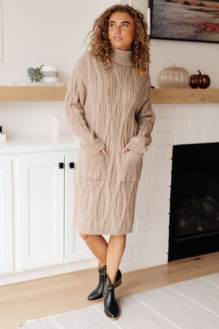 Polagram Bundled Beauty Turtleneck Sweater Dress