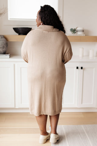 Polagram Bundled Beauty Turtleneck Sweater Dress