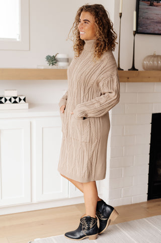 Polagram Bundled Beauty Turtleneck Sweater Dress
