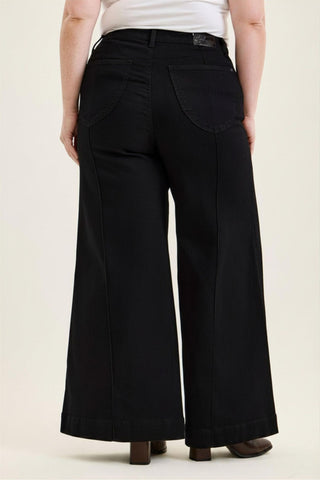 Judy Blue High Waist Liza Black Palazzo Denim Jeans 881243
