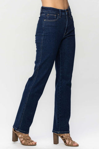 Judy Blue High Waist "Tummy Control" Classic Straight Denim Jeans 88575