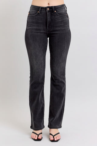 Judy Blue High Waist Tummy Control Black Bootcut Denim Jeans 88787 - 3 Inseam Options