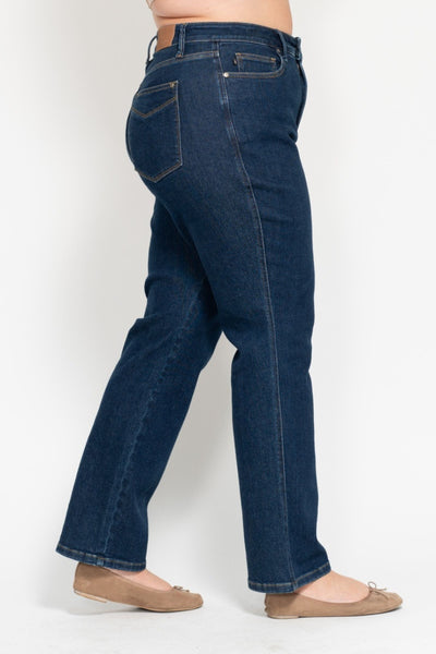 Judy Blue High Waist "Tummy Control" Classic Straight Denim 88575-Jeans-Sunshine and Wine Boutique