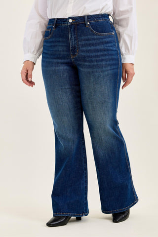 Judy Blue High Waist Tummy Control Charlotte Flare Denim Jeans 881188
