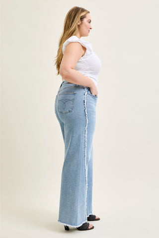 Judy Blue High Waist Twisted Retro Wide Leg Denim Jeans 881087