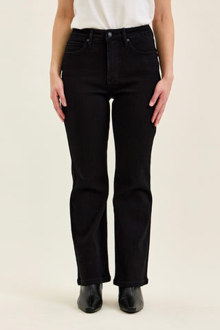 Judy Blue High Waist Tummy Control Black Bootcut Denim Jeans 881184 - Petite