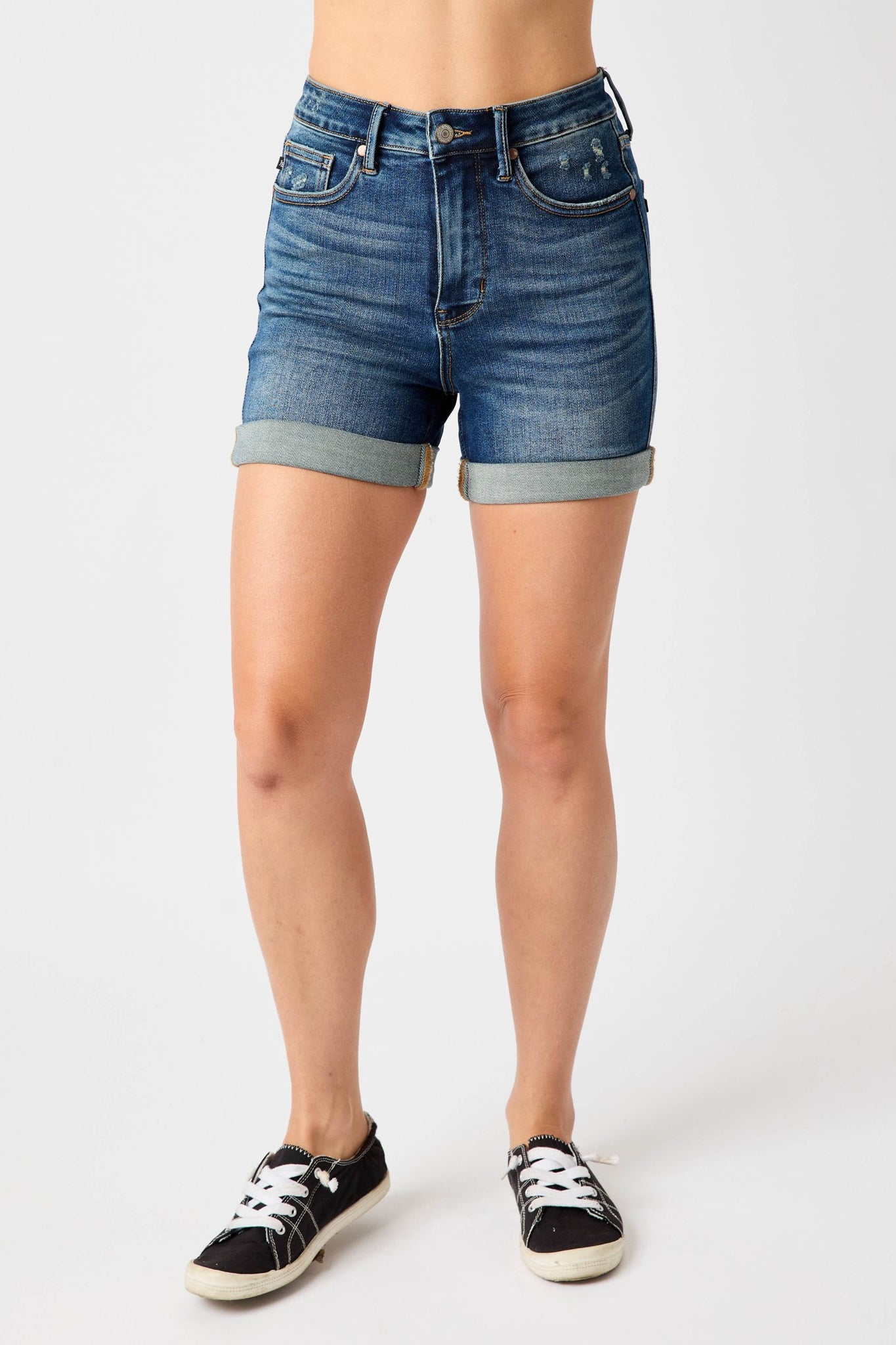 Judy Blue Full Size Tummy Control High Waist Denim Shorts – Momma B's  Boutique