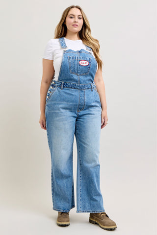 Judy Blue High Waist Rigid Magic Column Overall Denim Jeans 881111