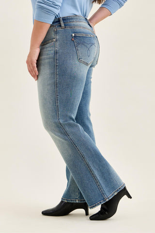 Judy Blue Low Rise Daisy Genie Blue Bootcut Denim Jeans 82747