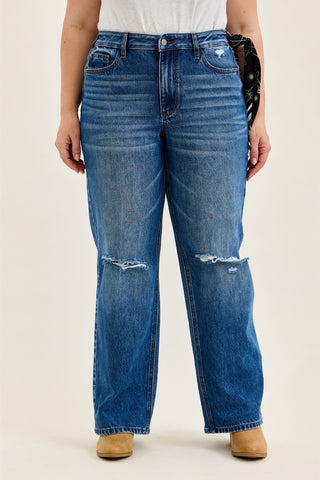 Judy Blue High Waist Brenda Rigid Magic 90's Straight Denim Jeans 881190