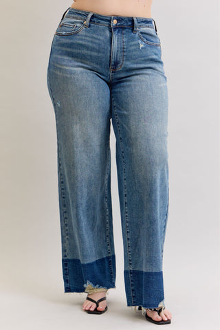 Judy Blue High Waist Column Straight Denim Jeans 881043