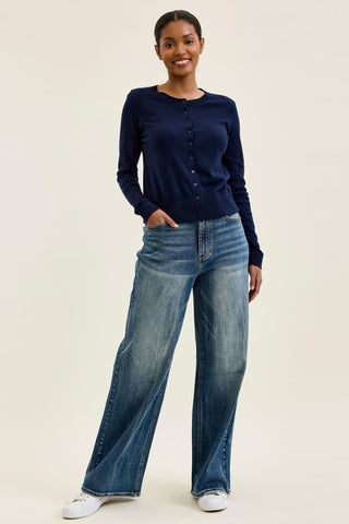 Judy Blue High Waist Vintage Blast Wilhelmina Baggy Denim Jeans 881157