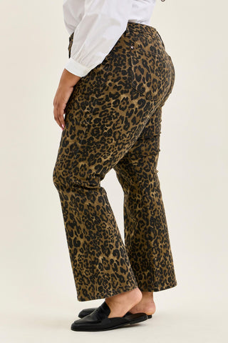 Judy Blue High Waist Leopard Bootcut Denim Jeans 881183