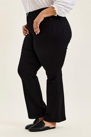 Judy Blue High Waist Tummy Control Black Bootcut Denim Jeans 881184