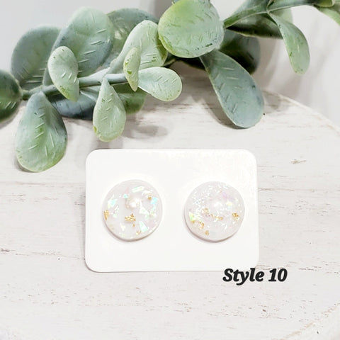 Bridal Studs | Style 10-Earrings-Sunshine and Wine Boutique