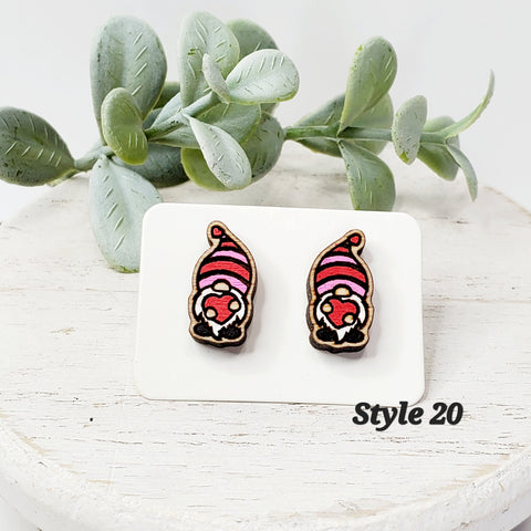 Love Wood Studs | Style 20-Sunshine and Wine Boutique