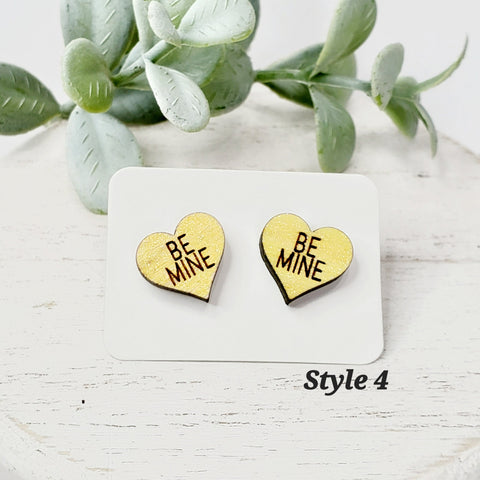 Love Wood Studs | Style 4-Sunshine and Wine Boutique