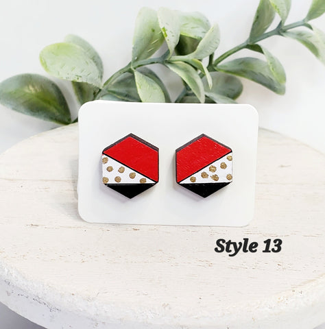 KC Wood Studs | Style 13-Sunshine and Wine Boutique