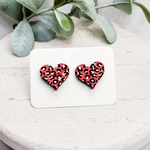 Love Wood Studs | Style 26-Sunshine and Wine Boutique