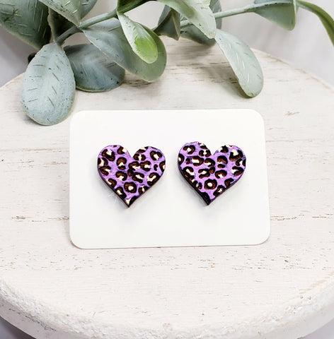 Love Wood Studs | Style 25-Sunshine and Wine Boutique